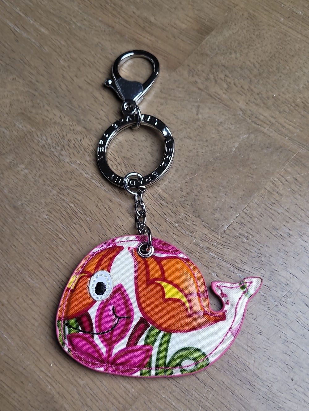 Vera Bradley Lilli Bell Seashore Keychain ~ Whale Purse Charm